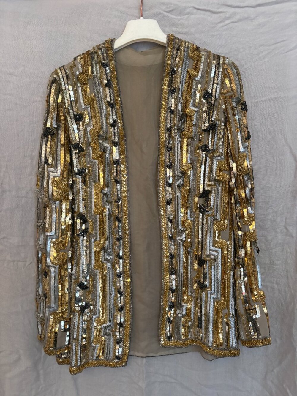 Vintage Elaborately Beaded and Sequin Evening Jacket